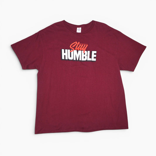 T-SHIRT DE HOMBRE CON ESTAMPADO STAY HUMBLE | DELTA PRO WEIGHT | TALLA 2XL