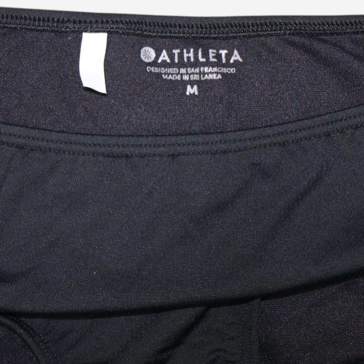 PANTY DE TRAJE DE BAÑO NEGRO DE CINTURA MEDIA PARA MUJER | ATHLETA | TALLA M