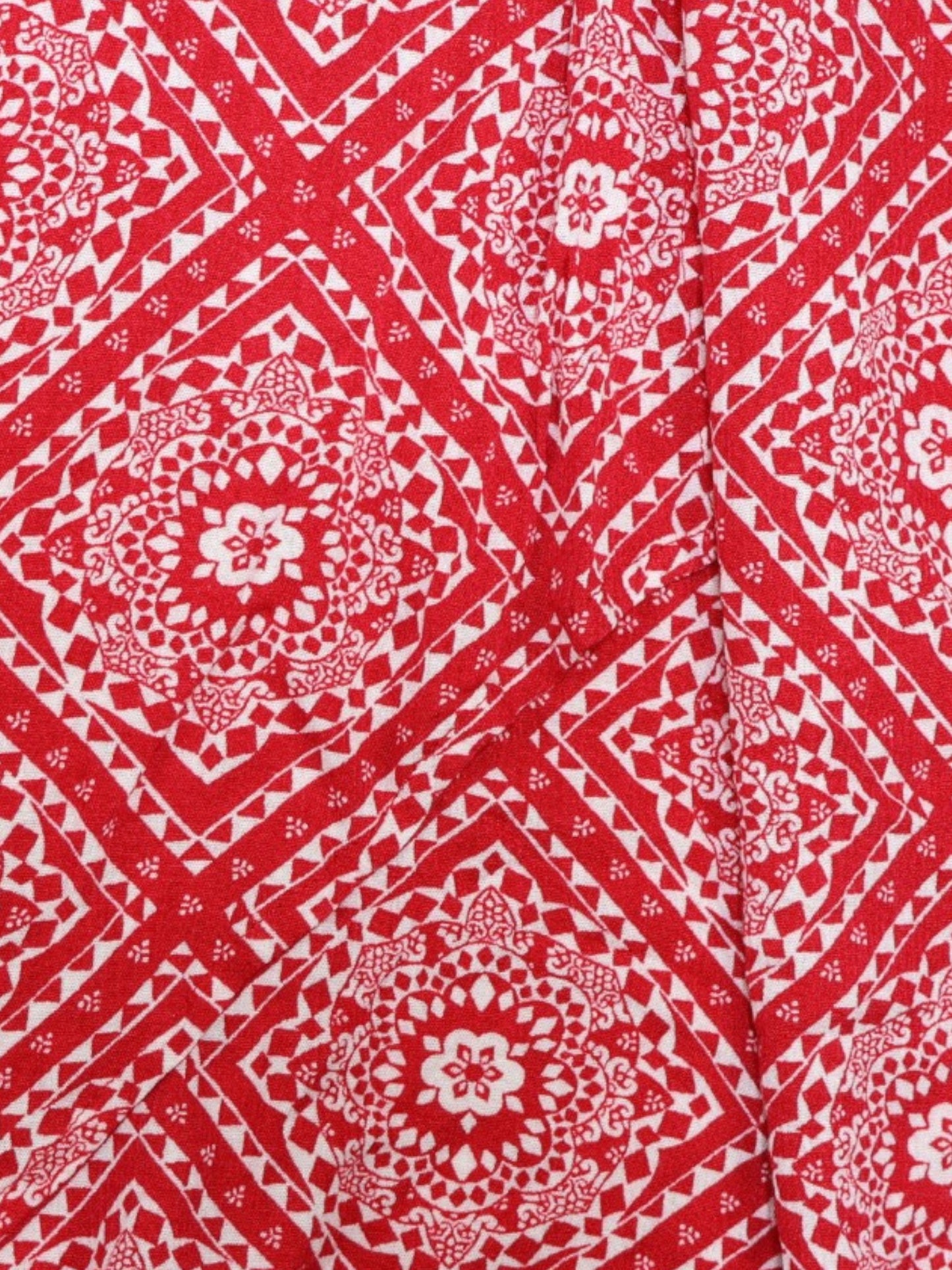FALDA ROJA ESTAMPADA CON CORREA | FADED GLORY | TALLA L (12-14)