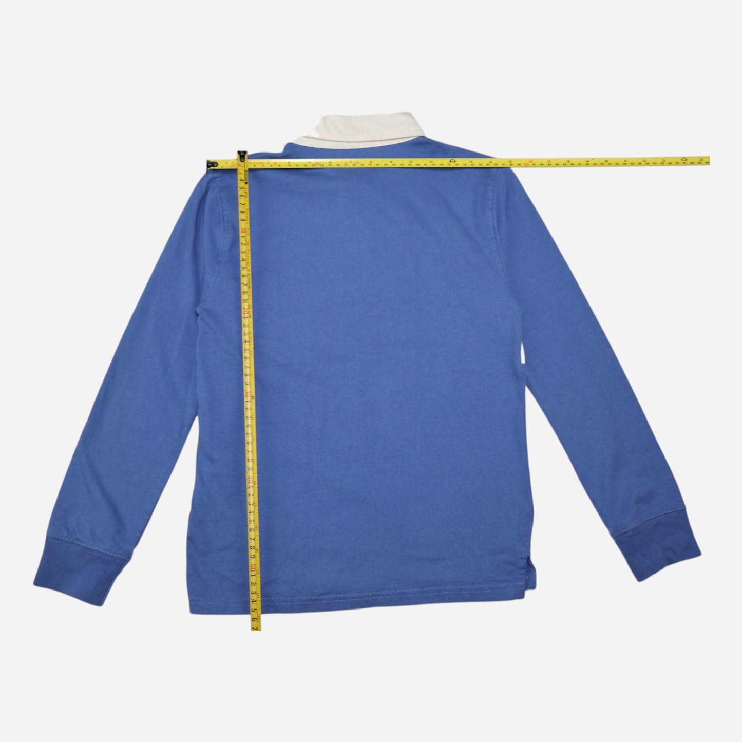 POLO MANAGA LARGA AZUL PARA NIÑOS | TALLA M