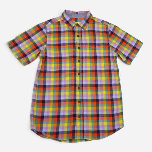 CAMISA DE CUADROS MANGAS CORTAS PARA NIÑOS | CAT & JACK | TALLA L (12/14)
