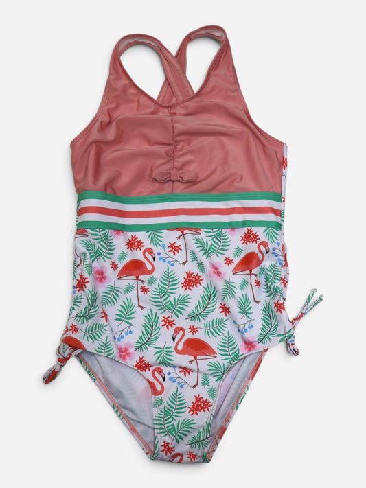 TRAJE DE BAÑO CON ESTAMPADO DE FLAMENCO PARA NIÑA | TALLA 11
