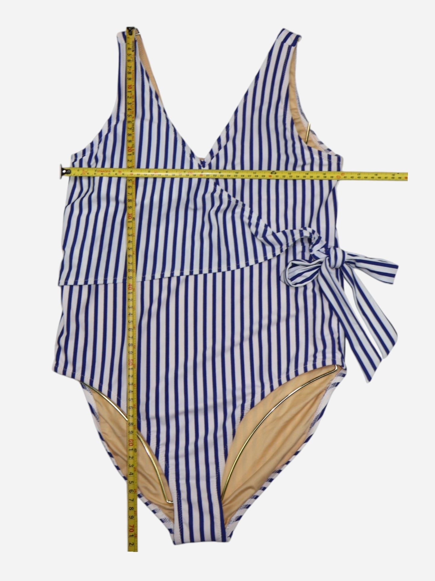 TRAJE DE BAÑO ENTERO DE RAYAS PARA MUJER | CABANA LIFE X TALBOTS | TALLA L