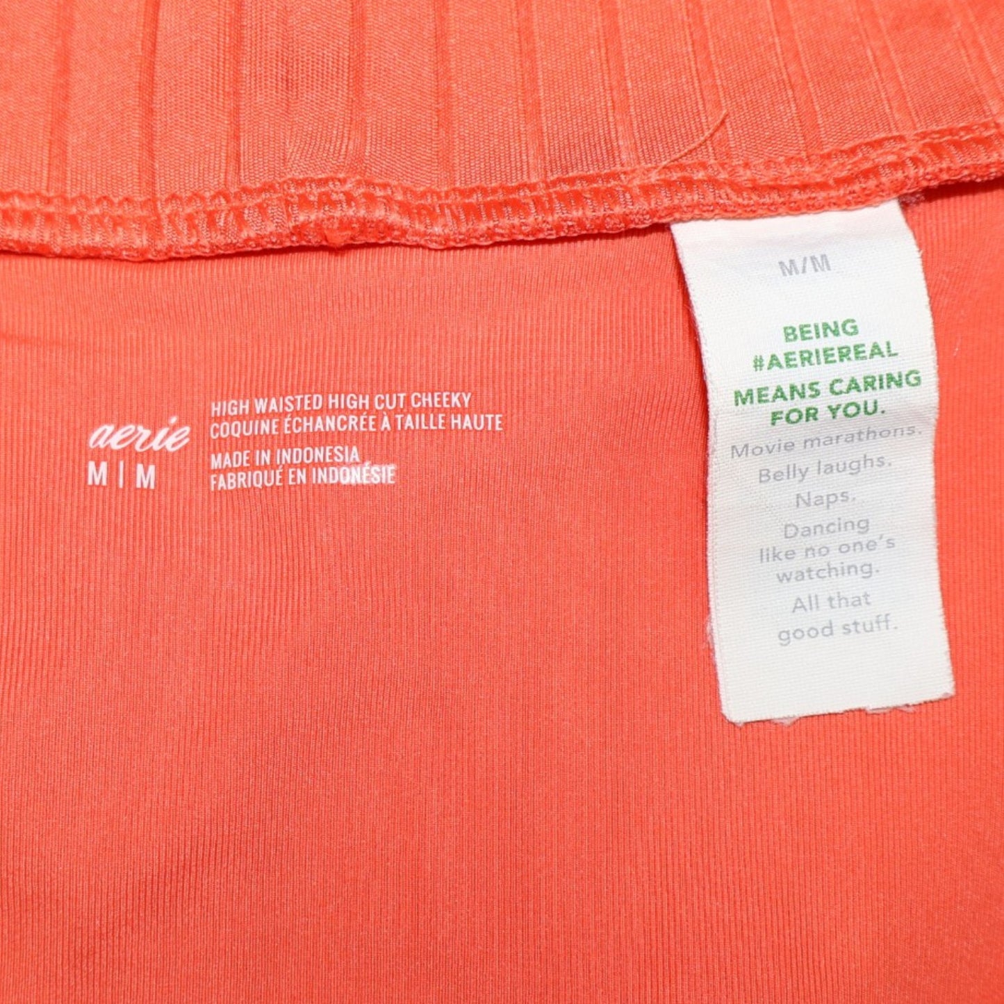 PANTY DE TRAJE DE BAÑO DE TIRO ALTO | AERIE | TALLA M