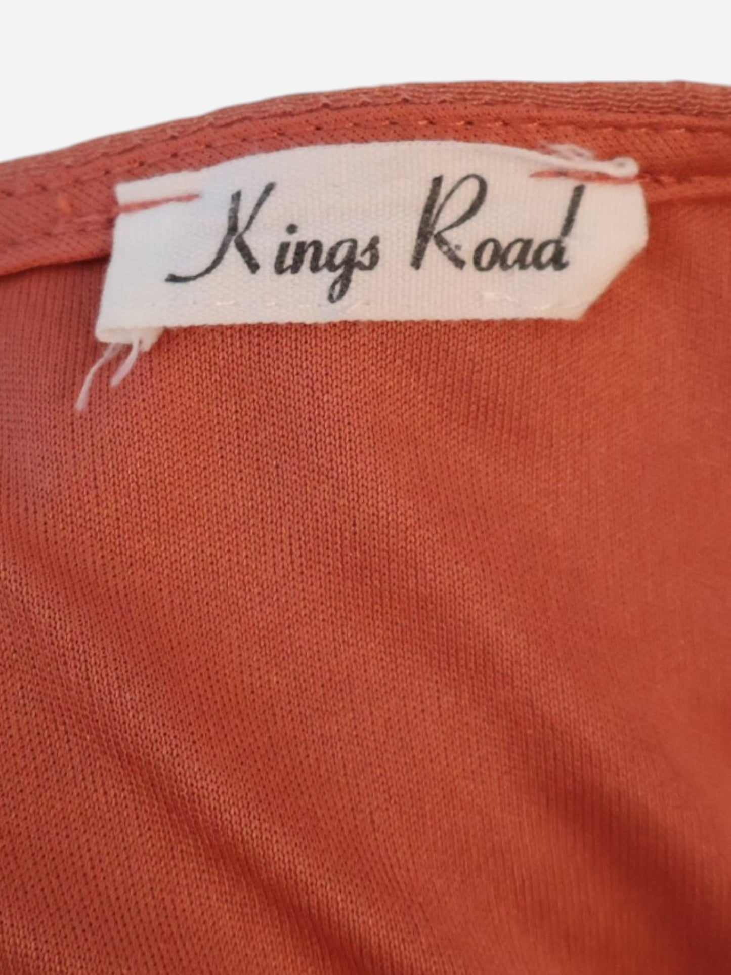VESTIDO LARGO COLOR TERRACOTA | KINGS ROAD | TALLA S