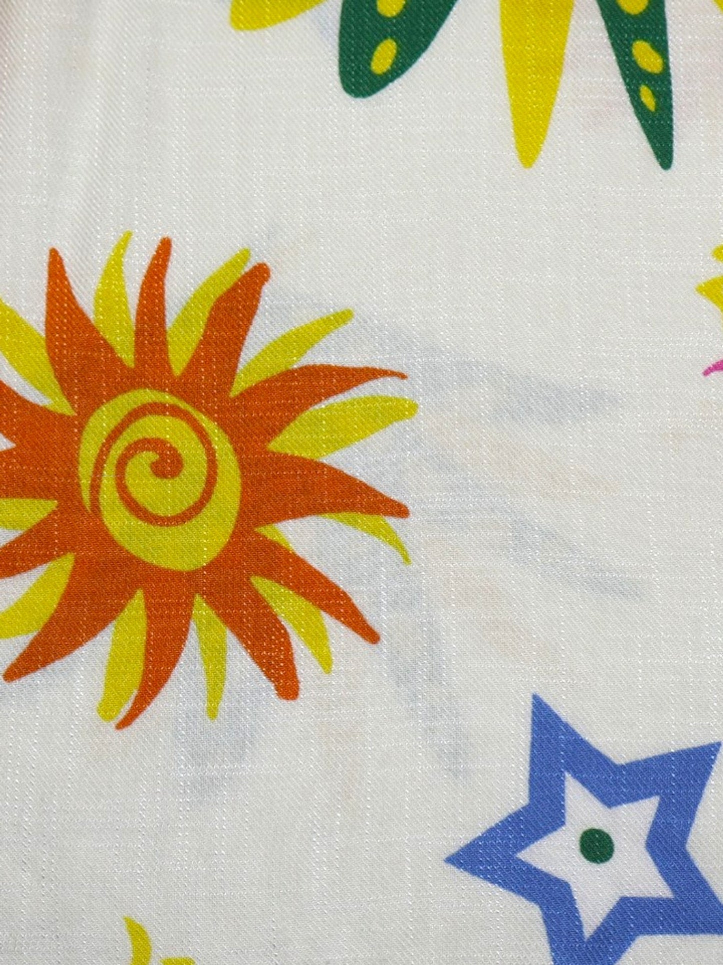 PANTALÓN PALAZZO CON ESTAMPADO TROPICAL | SIENNA SKY | TALLA L