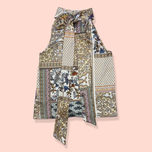 BLUSA HALTER ESTAMPADO PAISLEY | JOIE | S