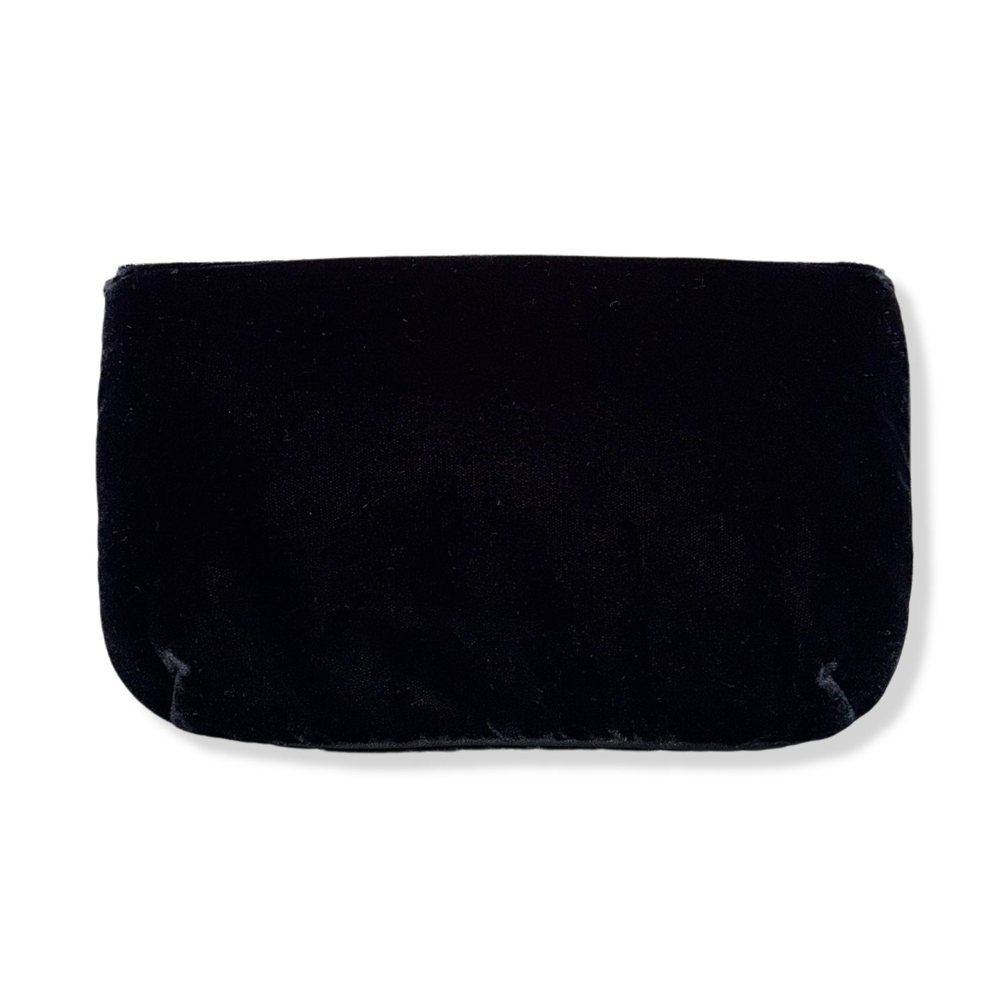 CLUTCH DE TERCIOPELO NEGRO CON DETALLES BORDADOS