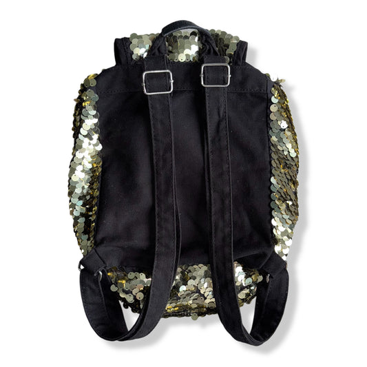 MOCHILA CON LENTEJUELAS DORADAS | PINK