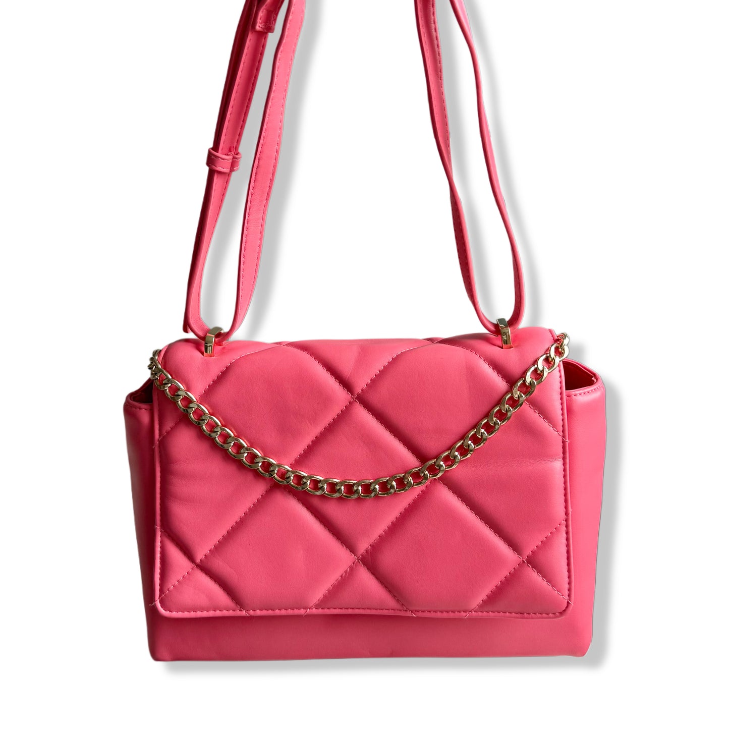 BOLSO ROSADO CON CADENA DORADA | A NEW DAY