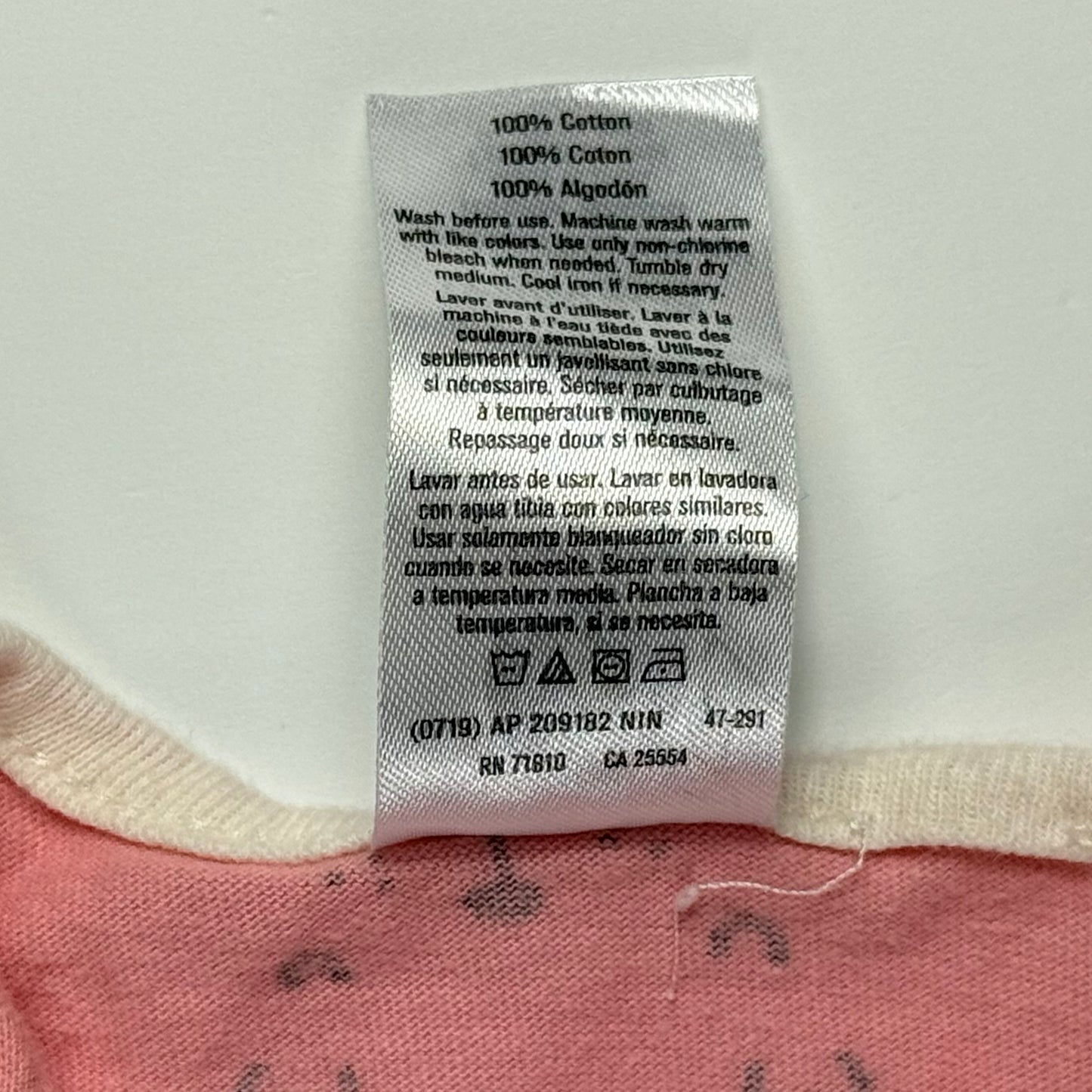 ONESIE ROSADO PARA RECIÉN NACIDOS | GERBER | TALLA NEWBORN