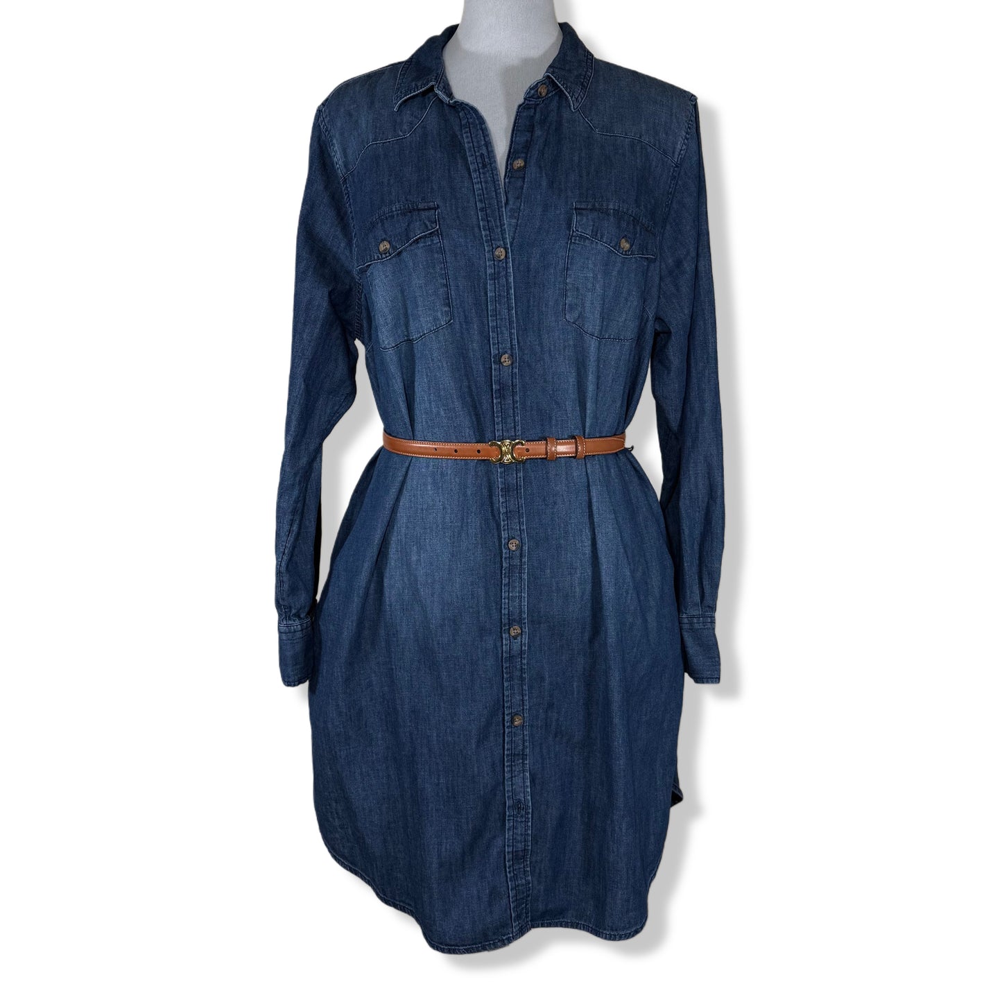 VESTIDO CAMISERO DENIM | MERONA | XXL