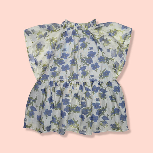 BLUSA FLORAL CON VOLANTES | ENTRO | M