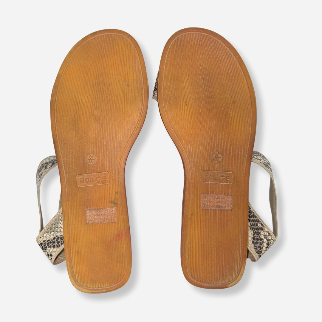 SANDALIAS DE SNAKE PRINT | ROUGE | 8.5