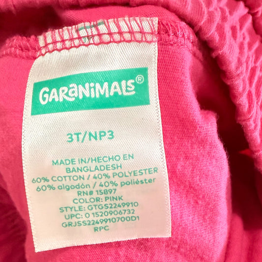 FALDA PANTALÓN FUCSIA PARA NIÑAS | GARANIMALS | TALLA 3T