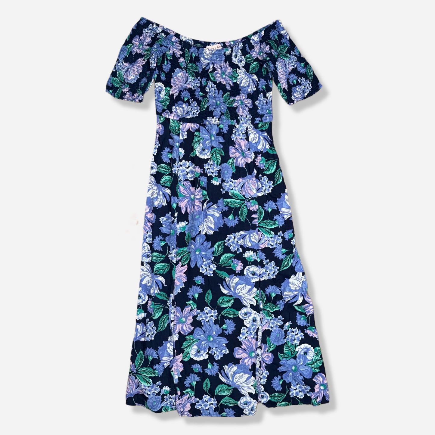 VESTIDO OFF-SHOULDER FLOREADO | HARLOW & ROSE | XL