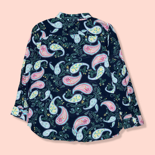 CAMISA CON ESTAMPADO PAISLEY | TALBOTS | XL