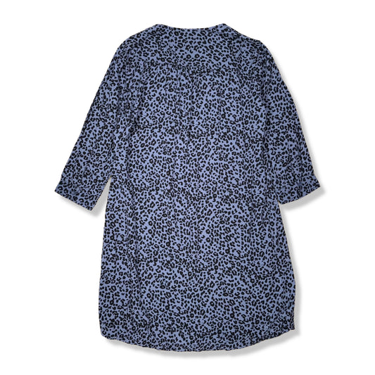 VESTIDO ANIMAL PRINT AZUL | BEACH LUNCH LOUNGE | M