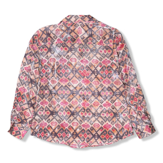 CAMISA CON ESTAMPADO AZTECA | RUBY RD. | TALLA 16