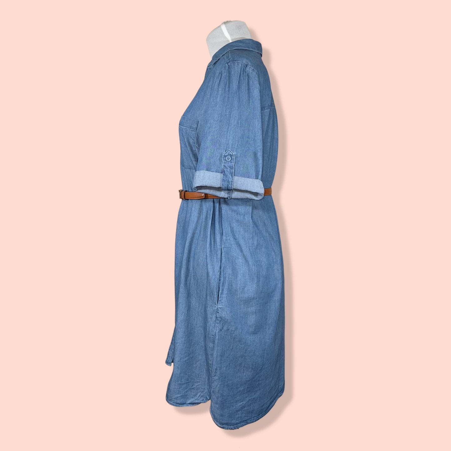 VESTIDO CAMISERO DENIM | NEW YORK & COMPANY | M (OVERSIZE)