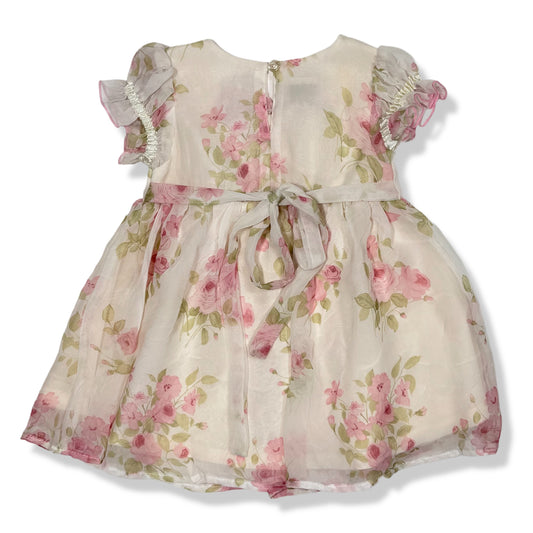 VESTIDO FLORAL PARA BEBÉS | LITTLE LINDSEY | 12M