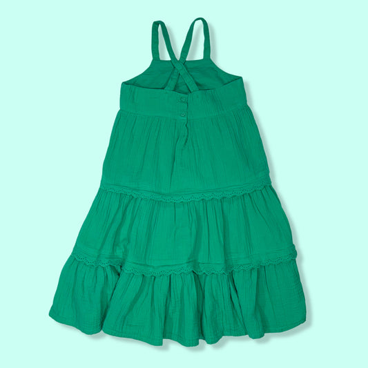 VESTIDO VERDE CON TIRANTES AJUSTABLES PARA NIÑAS | GAP KIDS | S (6/7)