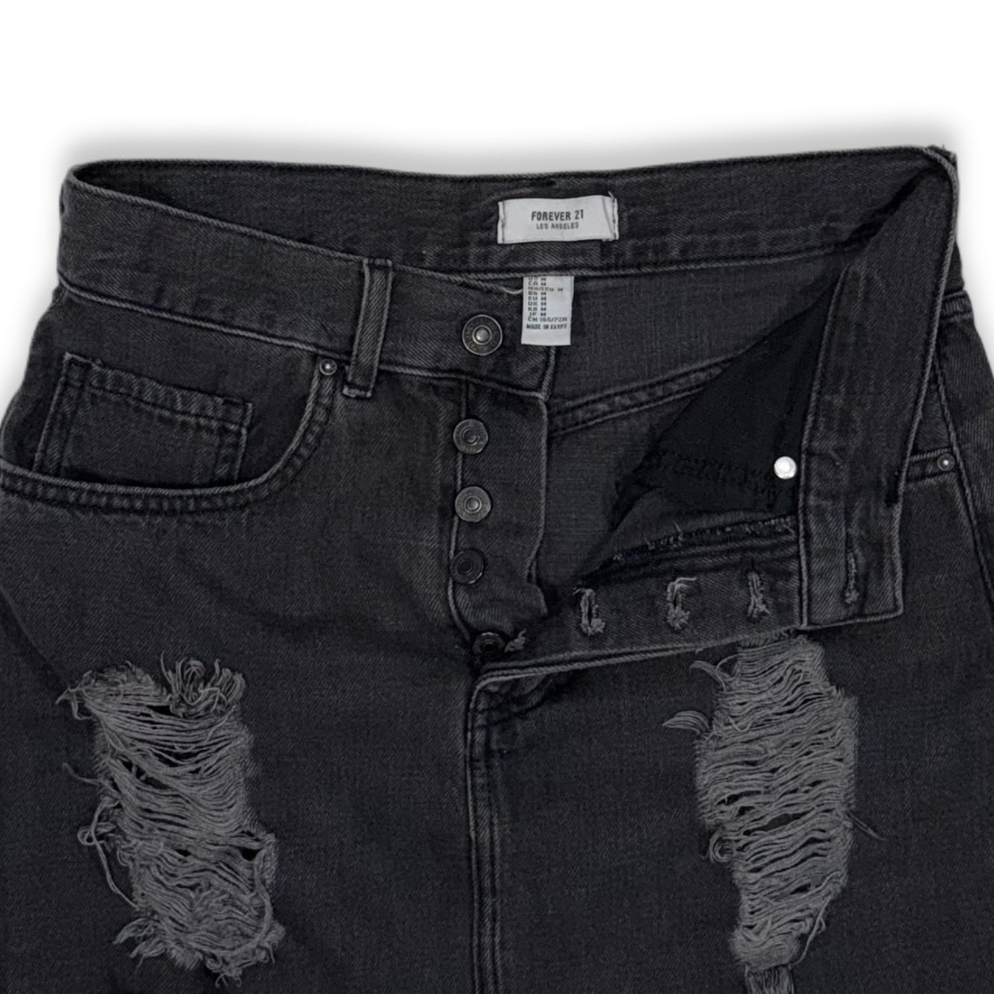 FALDA DENIM NEGRA | FOREVER 21 | M