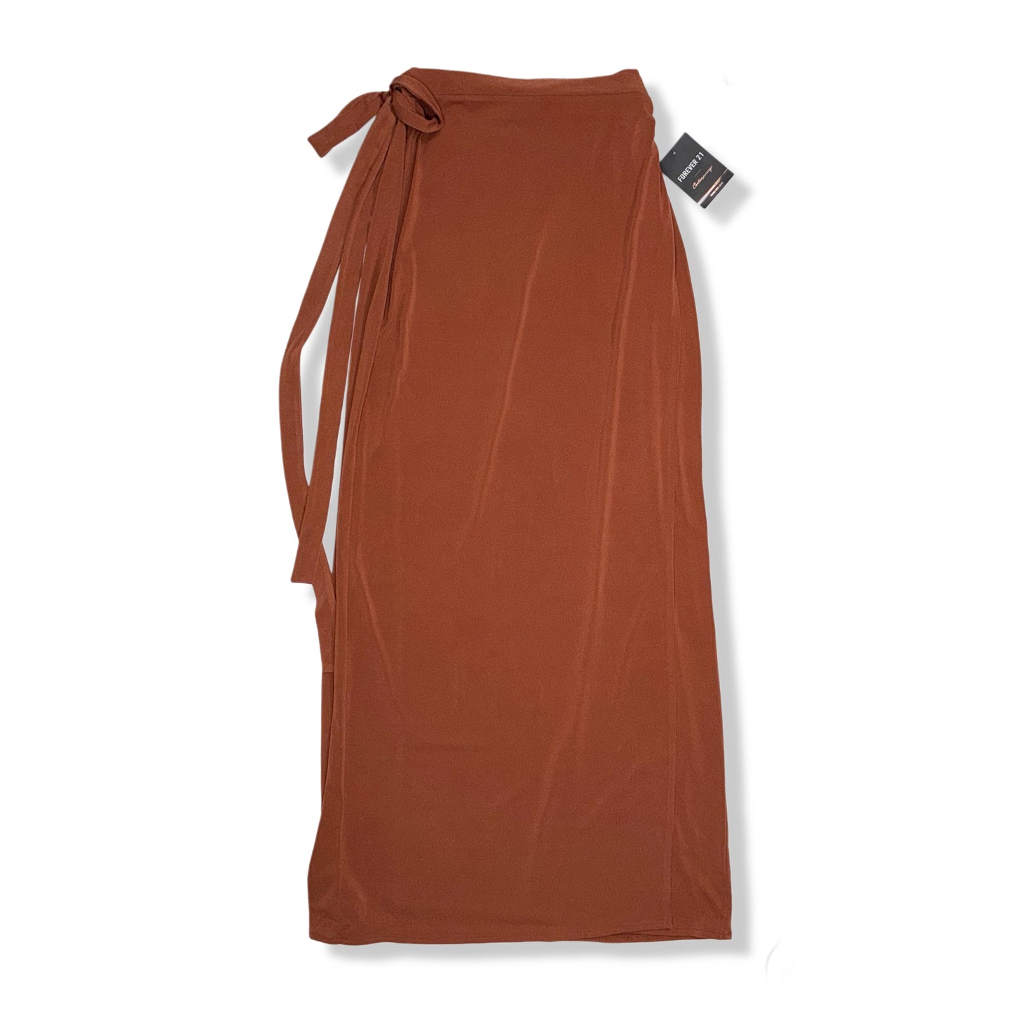 FALDA LARGA TIPO PAREO TERRA COTTA | FOREVER 21 | L