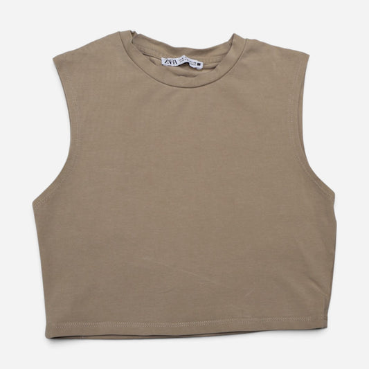TOP CORTO SIN MANGAS | ZARA | TALLA S