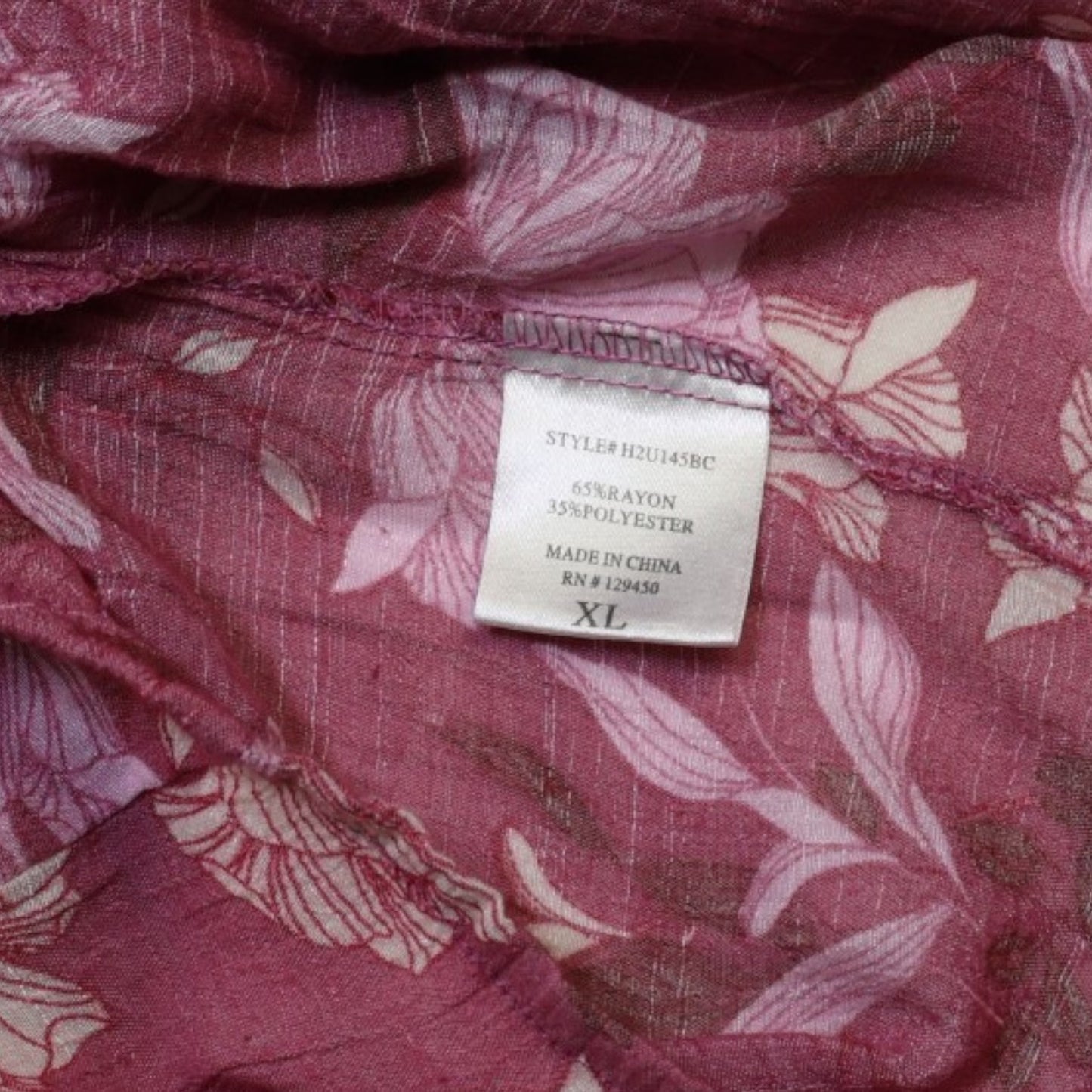 BLUSA FLORAL DE MANGAS CON VOLANTES | COMO BLACK | TALLA XL