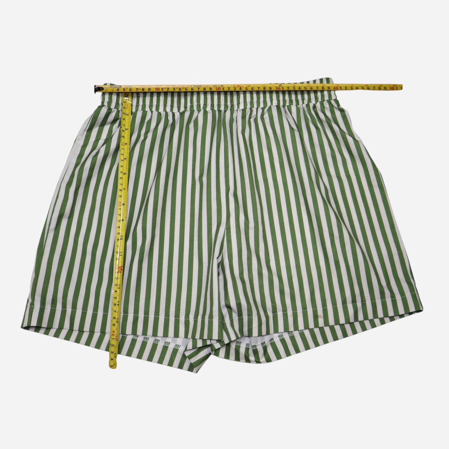 SHORT DE RAYAS VERDE Y BLANCO | TALLA XL (12)