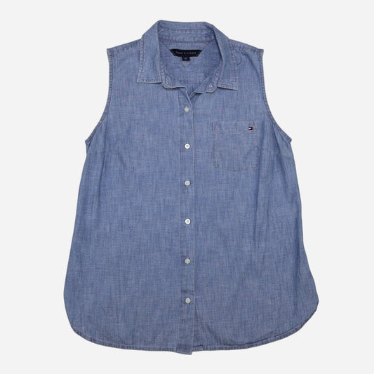 CAMISA SIN MANGAS TIPO DENIM | TOMMY HILFIGER | TALLA S