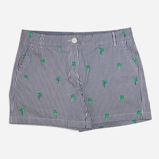 SHORT DE RAYAS CON PALMERAS | CROWN & IVY | TALLA 8 (M)