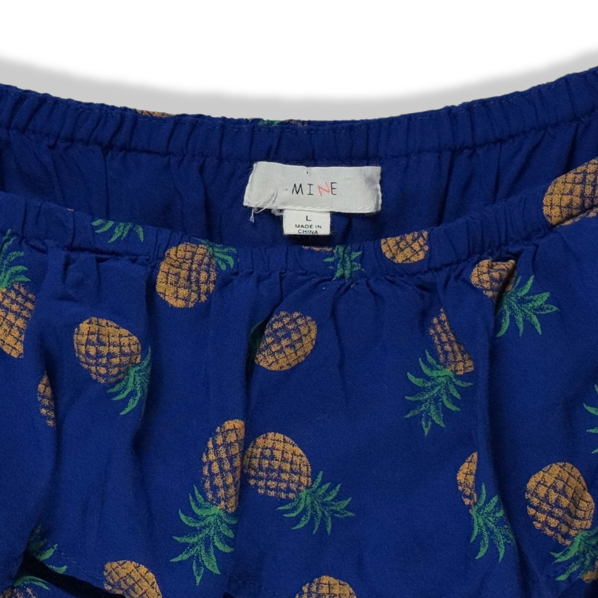 VESTIDO CON PIÑAS Y HOMBROS DESCUBIERTOS PARA NIÑA | MINE | TALLA L
