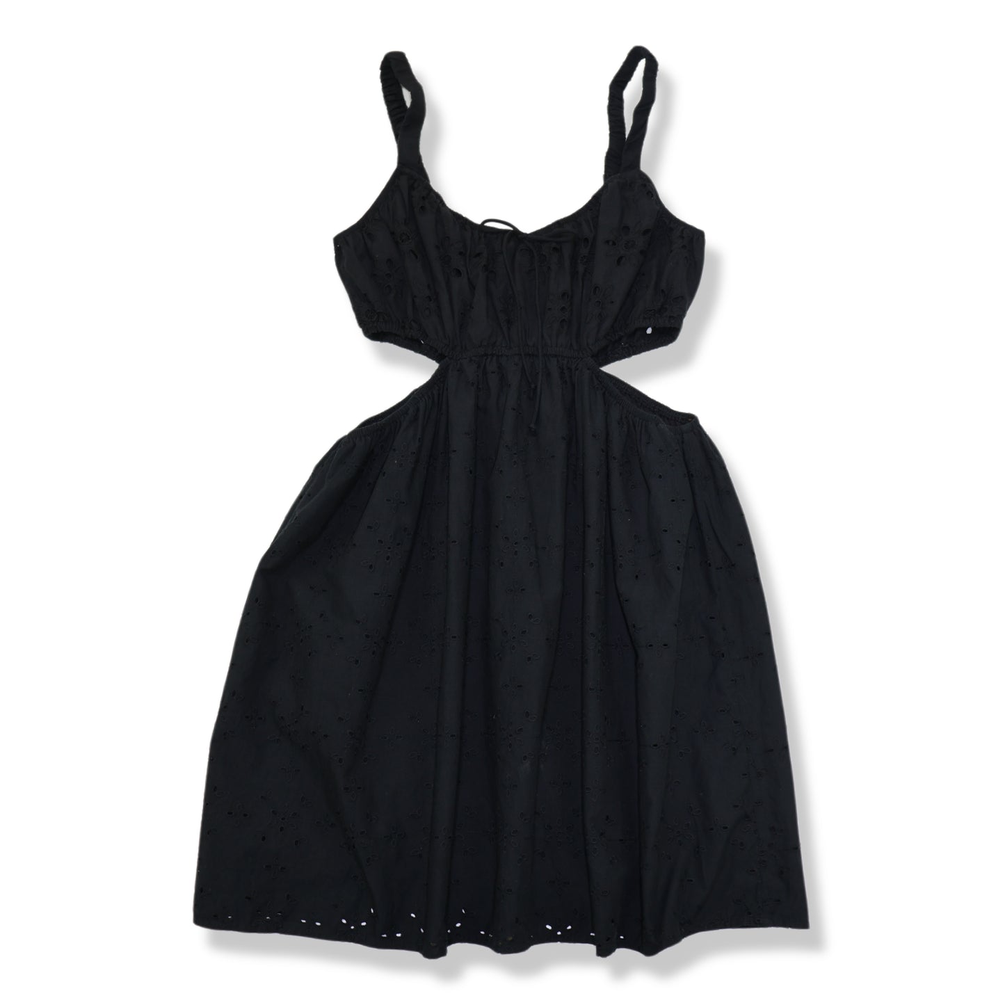 VESTIDO MINI NEGRO CON ABERTURAS | AMERICAN EAGLE | TALLA M