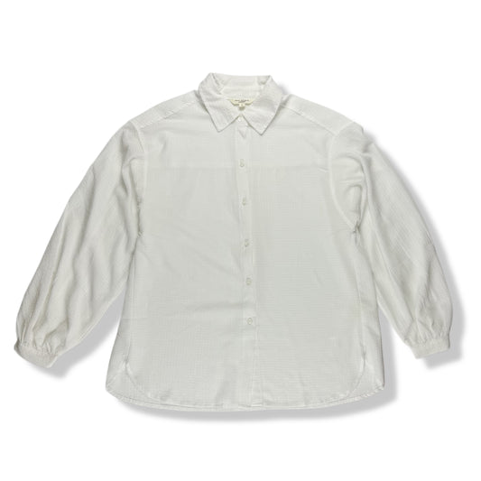 CAMISA BLANCA CON MANGAS ABULLONADAS | MAX STUDIO LONDON | TALLA L