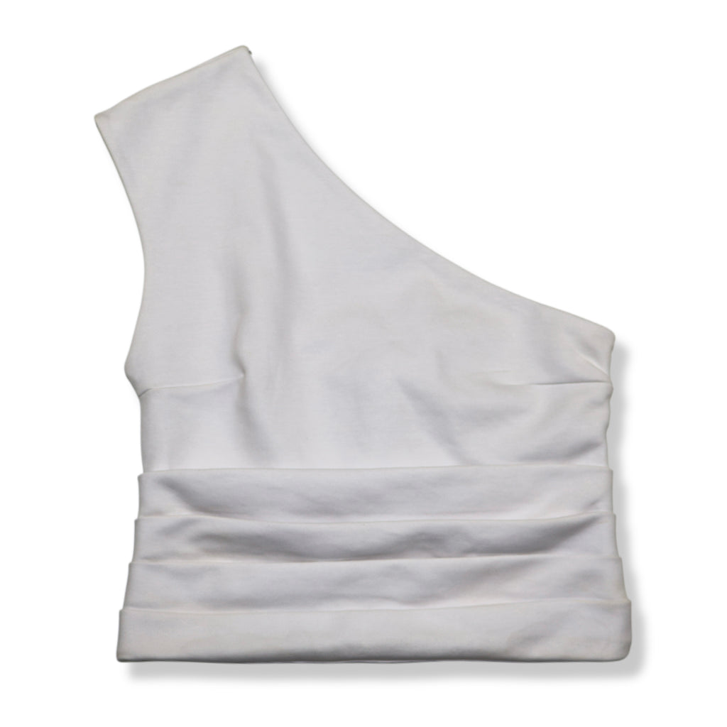 NUEVO CON ETIQUETA | TOP ASIMÉTRICO BLANCO | ZARA | TALLA S
