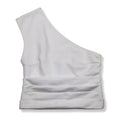 NUEVO CON ETIQUETA | TOP ASIMÉTRICO BLANCO | ZARA | TALLA S