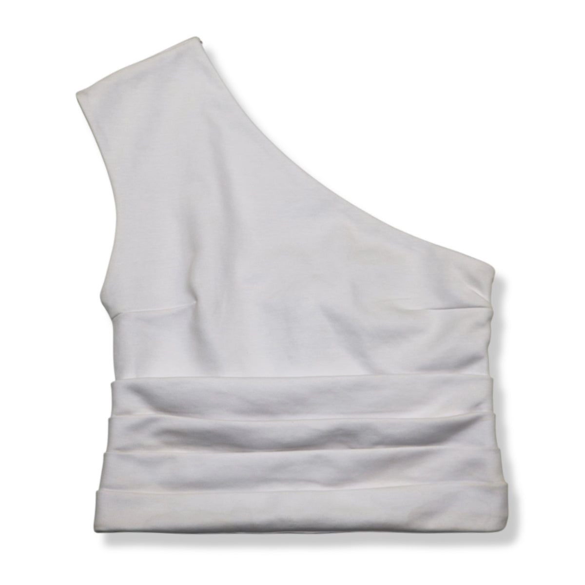 NUEVO CON ETIQUETA | TOP ASIMÉTRICO BLANCO | ZARA | TALLA S