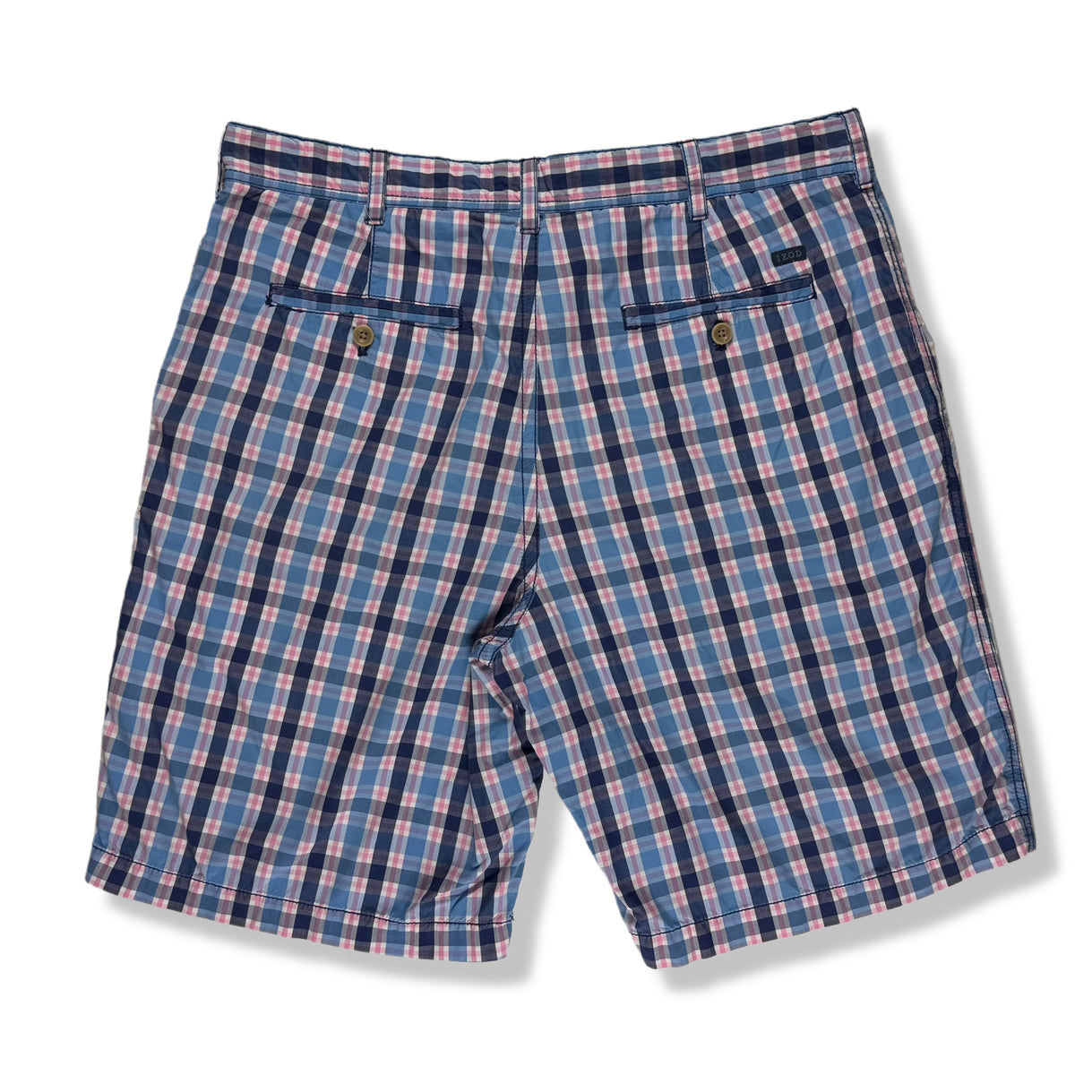 SHORTS DE CUADROS PARA HOMBRE | IZOD | TALLA 36 (L)