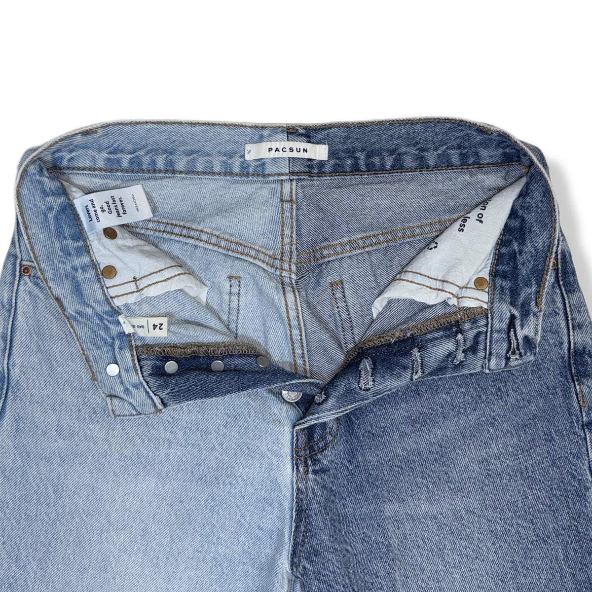 DAD JEANS BICOLOR | PACSUN | TALLA 24 (XS)