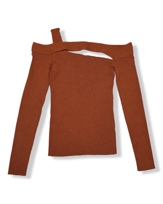 SWEATER TEJIDO DE HOMBROS DESCUBIERTOS | MOTF | TALLA S