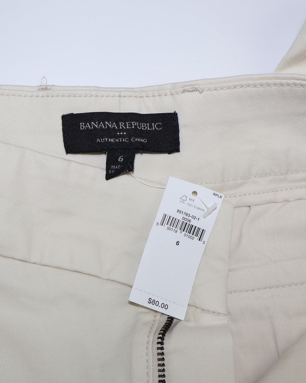 NUEVO CON ETIQUETA | PANTALÓN CHINO TIRO ALTO BEIGE | BANANA REPUBLIC | TALLA 6