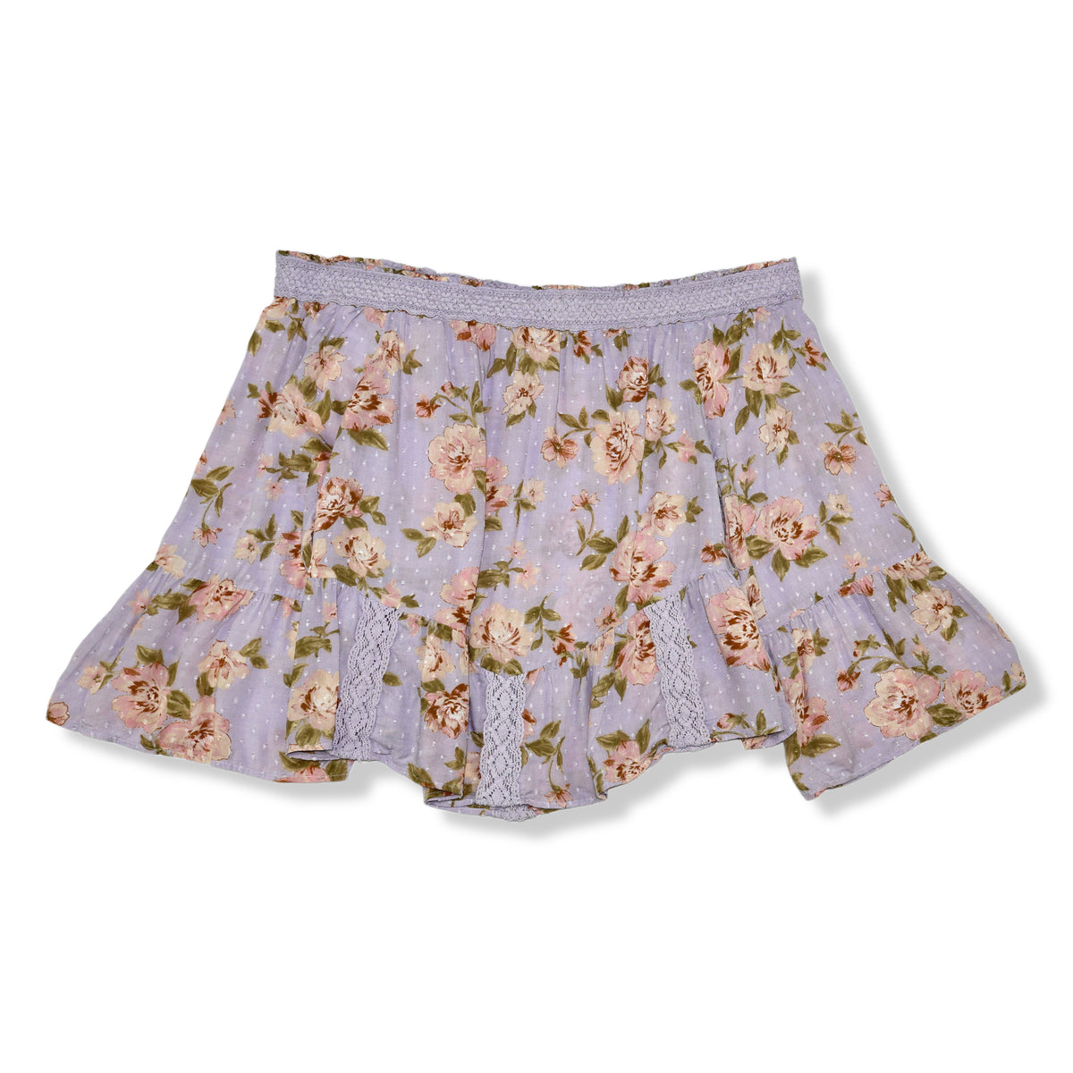 BLUSA OFF-SHOULDER CON ESTAMPADO FLORAL LILA | AMERICAN EAGLE OUTFITTERS | TALLA XXL