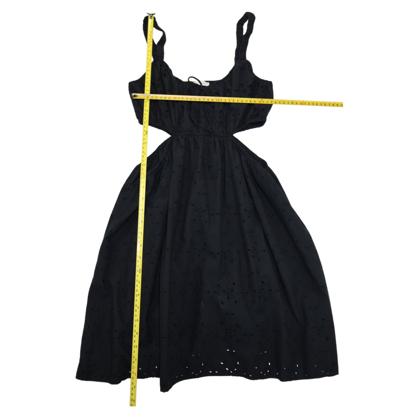 VESTIDO MINI NEGRO CON ABERTURAS | AMERICAN EAGLE | TALLA M