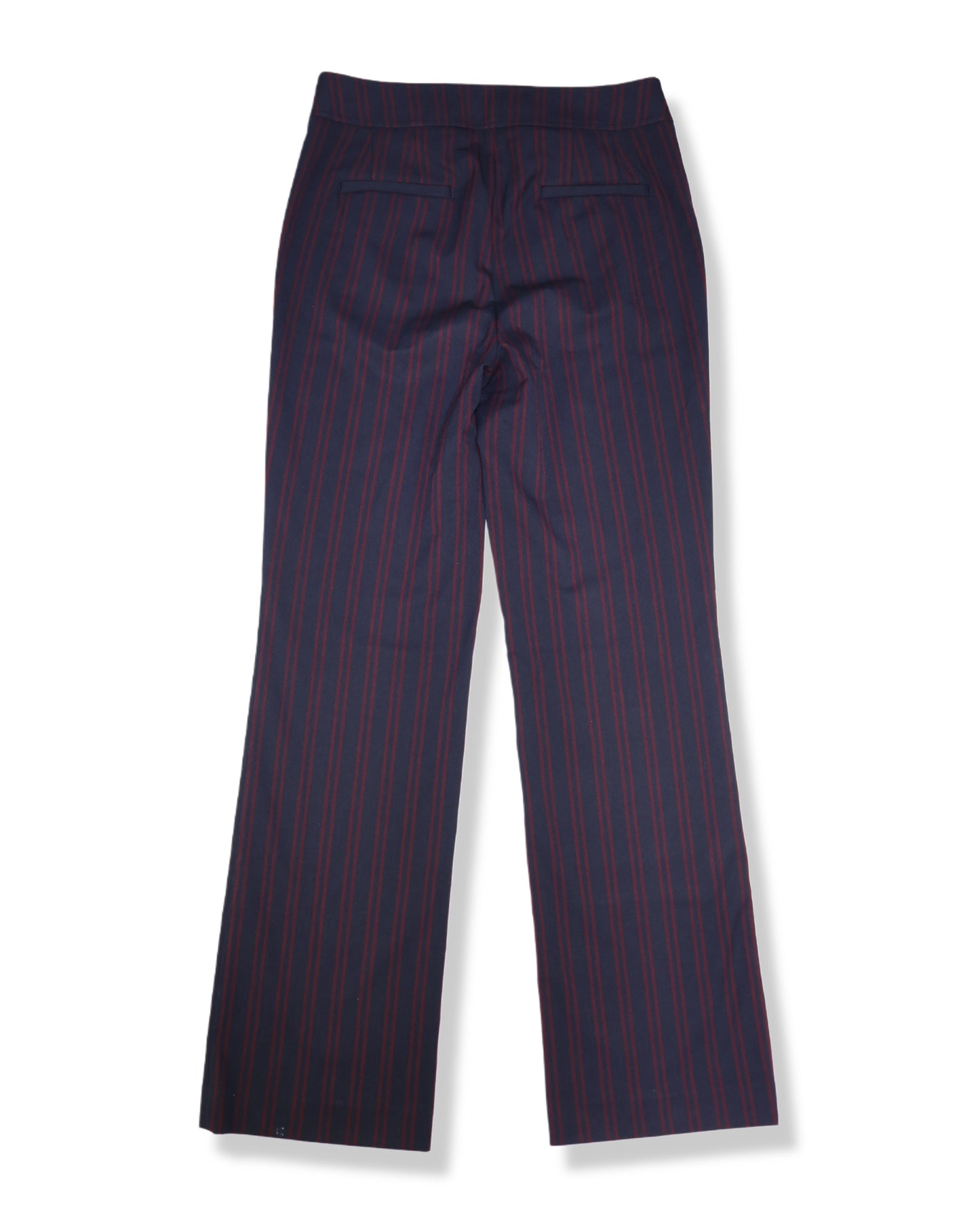 PANTALÓN DE RAYAS AZUL MARINO CON BOTONES | LOFT | TALLA 4