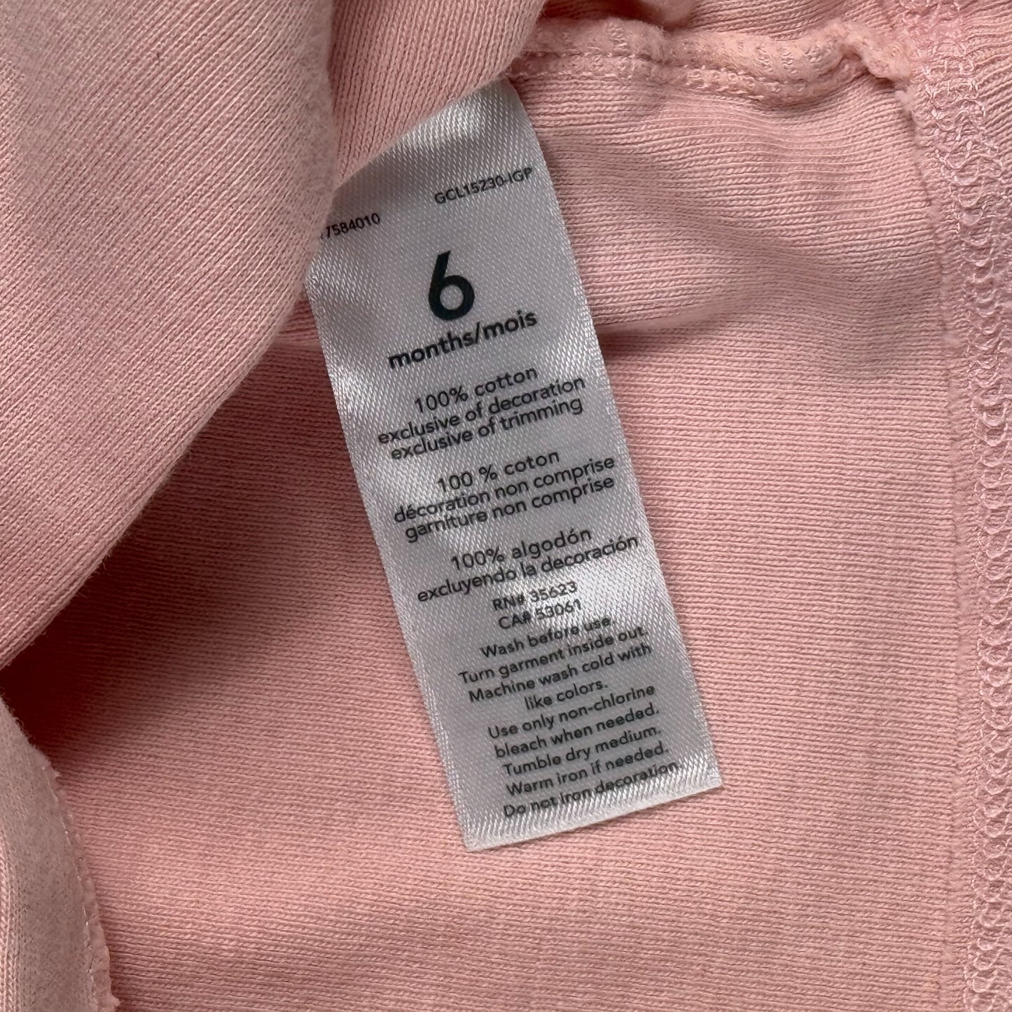 CARDIGAN ROSA PARA BEBÉS | CARTER’S | TALLA 6M