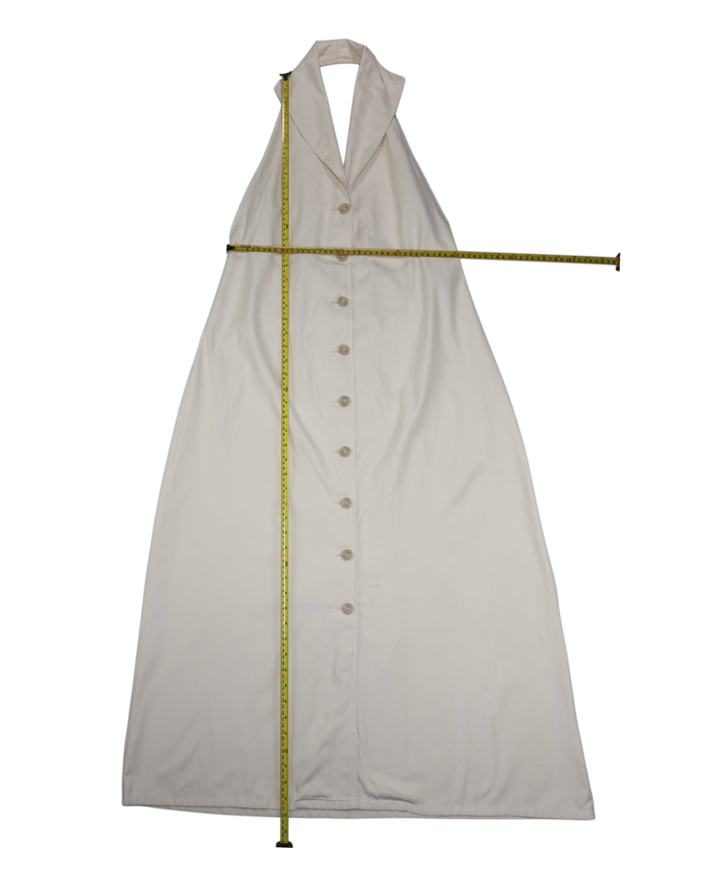VESTIDO CREMA CON ESPALDA ABIERTA | TALLA M