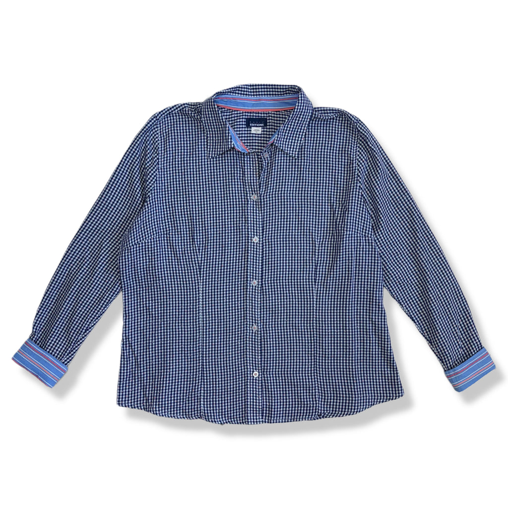 CAMISA MANGA LARGA DE CUADROS | BASIC EDITIONS | TALLA XL