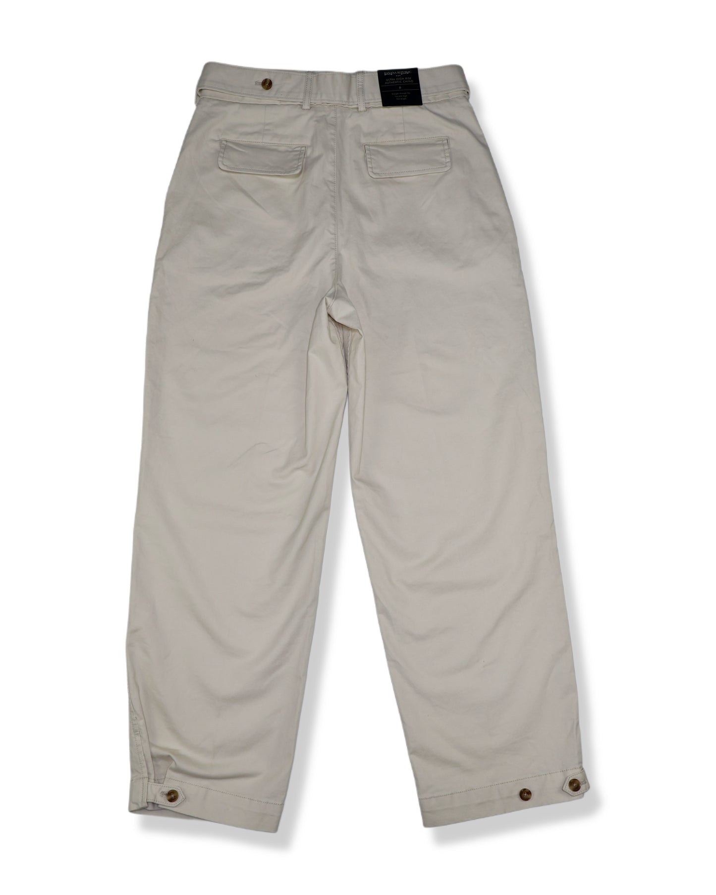 NUEVO CON ETIQUETA | PANTALÓN CHINO TIRO ALTO BEIGE | BANANA REPUBLIC | TALLA 6